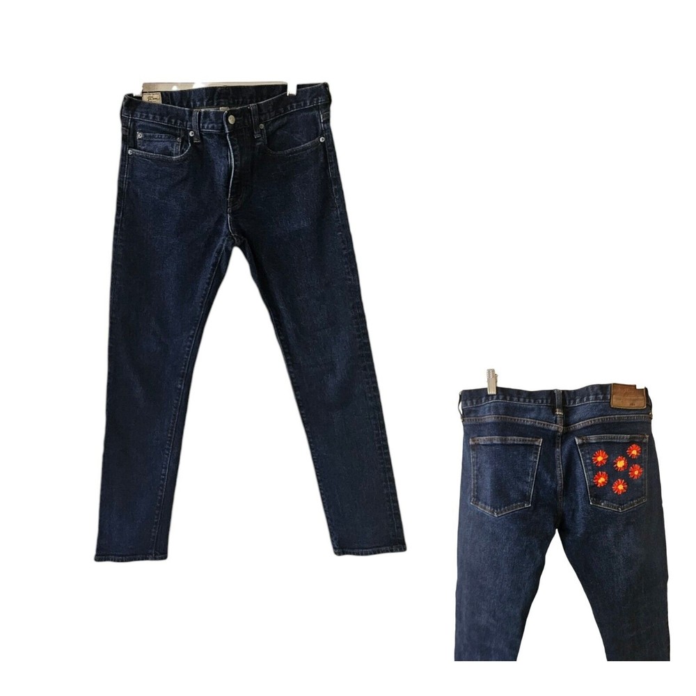 J Crew Jeans‎ Size 33 X 32 Style 484 Embroidered Pocket